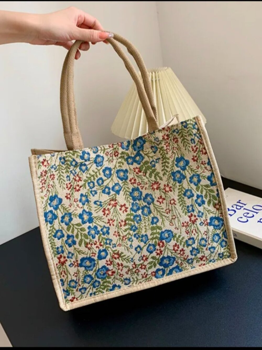 Large Capacity Linen & Cotton Tote Bag 🌿